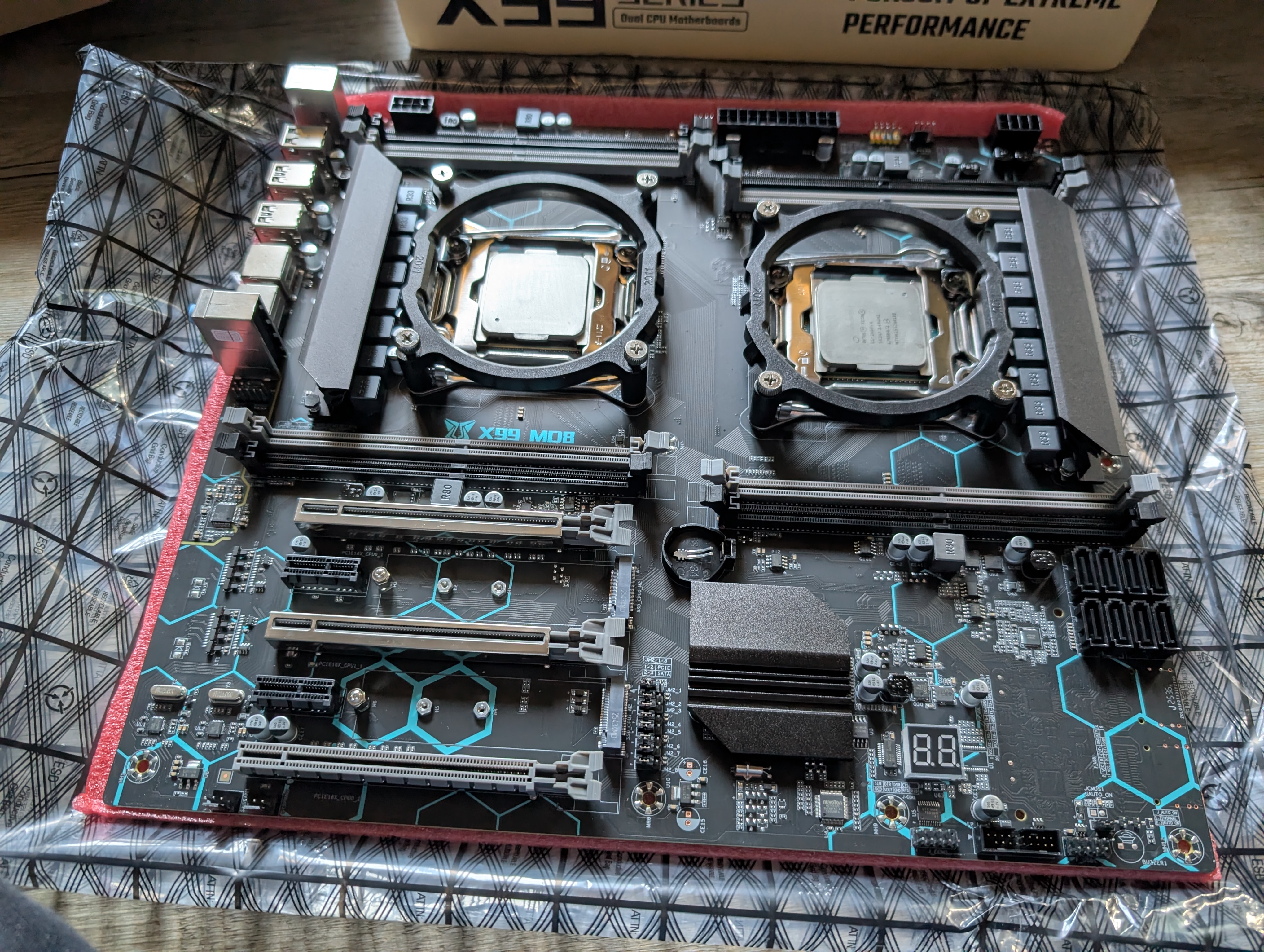 Motherboard right after unboxing